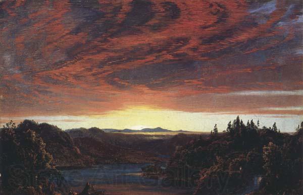 Frederic E.Church Twilight,a Sketch Norge oil painting art